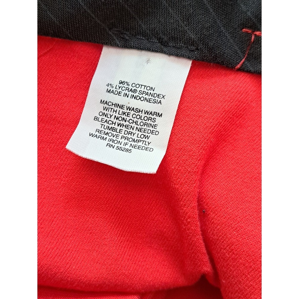 Express Design Studio Red Editor Bermuda Shorts Womens Stretch Cotton Size 8 - Picture 5 of 9